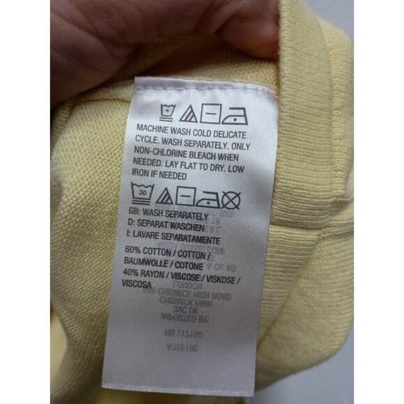 Belle Kim Gravel Beach Womens Sweater Size 1X Pink Yellow Ombre Pullover Casual - Picture 4 of 6